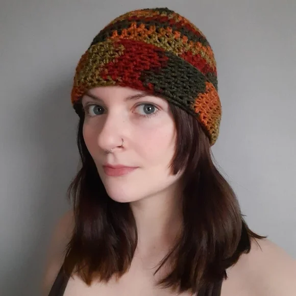 COPY - Crochet Beanie (earthy colors) - Picture 2 of 2